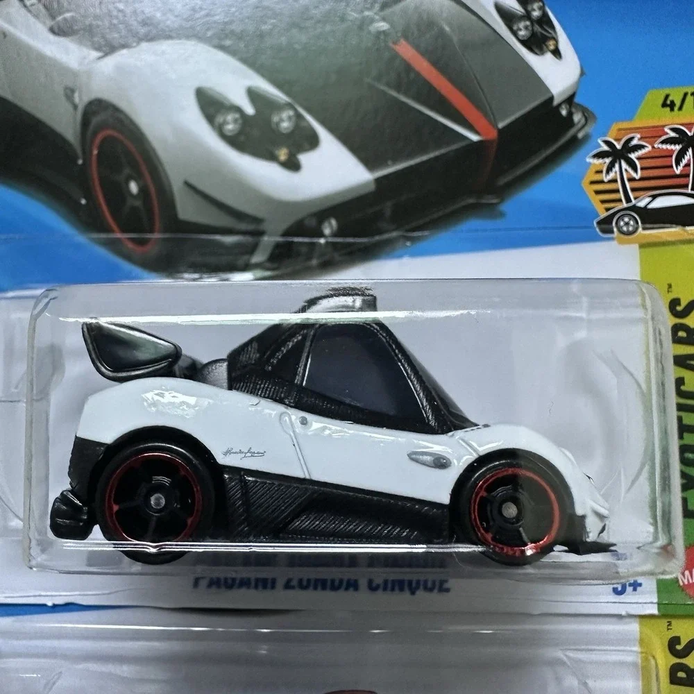 Hot Wheels 2026 Pagani Zonda Cinque Lot of 2 White & Orange Exotics Sealed